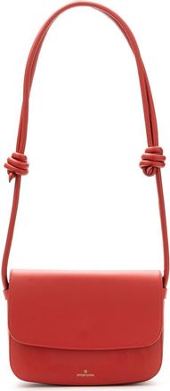 La Portegna Lucia Shoulder Bag With Sliding Knots in Red at Nordstrom