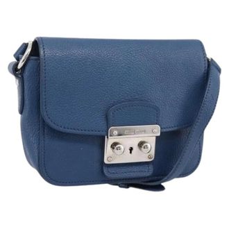 Miu Miu Borsa a spalla con patta Pre-owned - - Pre-owned - Donna - Blu - ONE SIZE