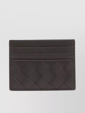 Bottega Veneta leather intrecciato card holder