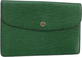Louis Vuitton Pre-owned Clutches, female, Green, Size: ONE SIZE Pre-owned Vintage Clutch