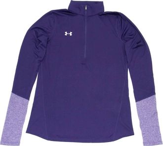 Under Armour Womens Locker Half Zip Shirt In Purple
