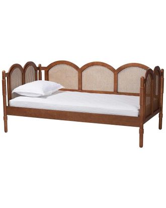 Baxton Studio Carmiya Scalloped Daybed, Twin