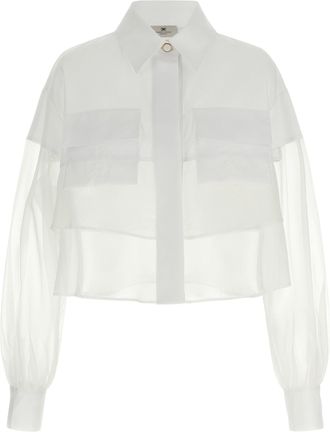 Elisabetta Franchi organza-shirt
