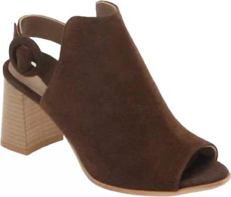 Cordani Gwen Heeled Sandal In Camoscio Cacao