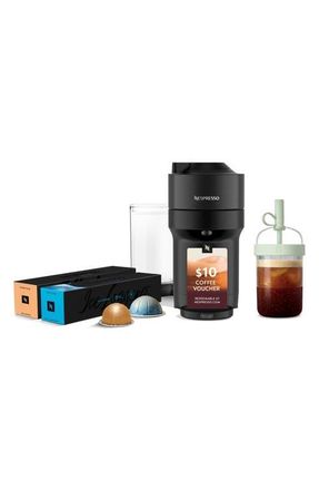 Nespresso Vertuo Pop+ Coffee Machine & Iced Coffee Bundle in Black at Nordstrom