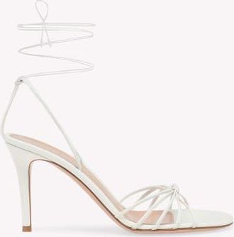 Gianvito Rossi Gwyneth 85 Sandals in White Nappa Leather at Nordstrom, Size 37.5