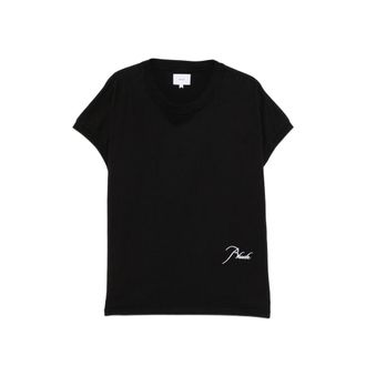 Rhude Logo-embroidered Cap-sleeve T-shirt