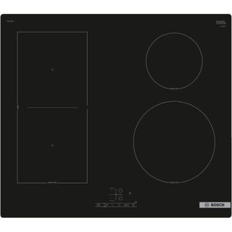 Bosch Placa De Inducci&oacute;n Empotrada Bosch Serie 4 Pvs61rbb5e De 4 Quemadores, Color Negro, 60 Cm