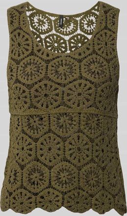 Vero Moda Regular Fit Blusentop aus Baumwoll-Mix Modell ELSA in Oliv, Gr&ouml;&szlig;e XL