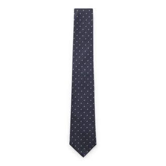 BOSS Jacquard-pattern tie in silk