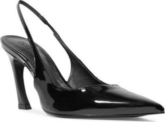 Schutz Lexi Pointed Toe Slingback Pump in Black at Nordstrom, Size 10.5