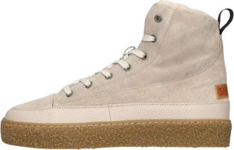 Shabbies Amsterdam Chewy Lily Enkellaars - Dames - Schoenen - Beige - Maat: 42 EU Wol