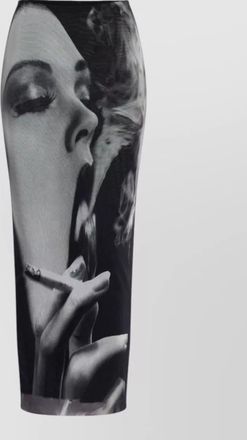 Jean Paul Gaultier midi fitted skirt