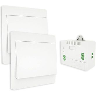 OEM Mando A Distancia De Pared Bidireccional, Interruptor De Pared Autoalimentado, Transmisor De Placa De Pared (kit Bidireccional) -crezuo