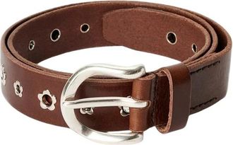 Our Legacy 3.5 cm Bloem Riem - Heren - Riemen - Bruin - 90 CM - Leer - Accessoires