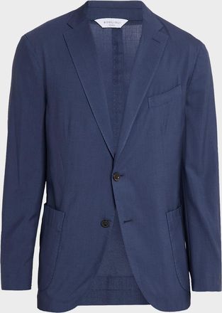 Boglioli Men & apos;s Wool and Silk Single-Breasted Sport Coat