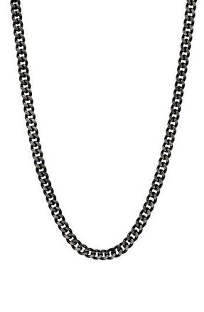 Ed Hardy Mens Curb Chain Necklace in Black at Nordstrom Rack