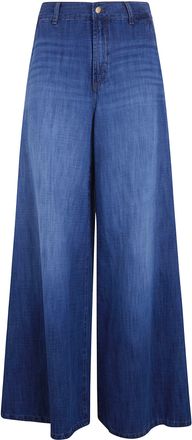 Lois Jeans New Marlene Straight Wide Leg Cotton & Linen Trousers