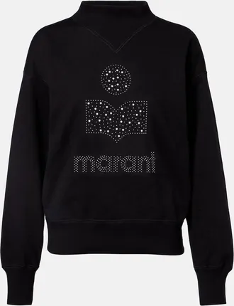Isabel Marant Moby logo cotton-blend fleece sweatshirt