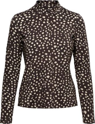 &Co Woman Valora Top - Dames - Longsleeves - Bruin - 2XL - Tops