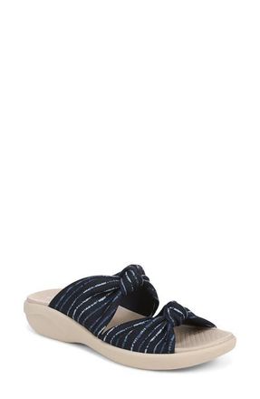 Life Stride Caring Slide Sandal in Navy/Blue Multi at Nordstrom, Size 7.5