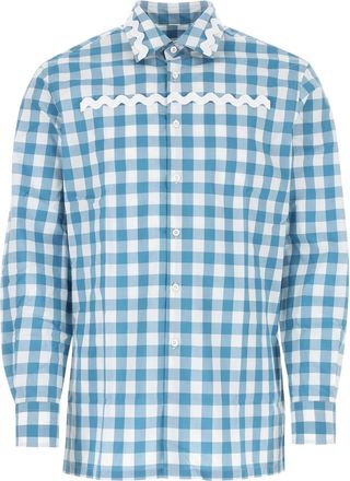 Prada Embroidered Poplin Shirt