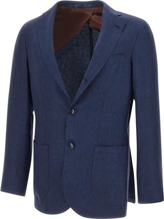 Barba Jimmy Blazer - Heren - Blazers - Blauw - M - Wol - Jassen