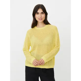 Masai MaForavine Open Knit Sweater in Lemonade at Nordstrom, Size Xx-Large