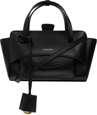 Hidesins Flap Small Bag - Dames - Handtassen - Zwart - ONE Size - Leer - Tassen