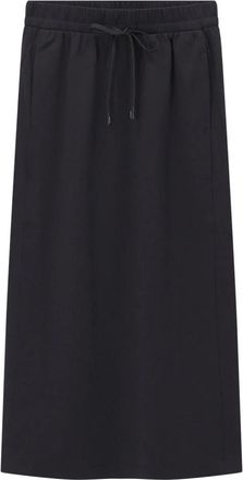 Max Mara Rokken, Dames, Zwart, XL, Katoen, Midi Rok