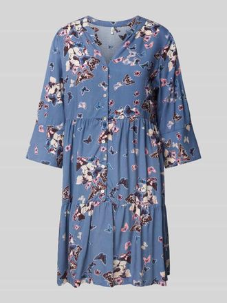 Only Minikleid im Stufen-Look Modell ELISABETH in Rauchblau, Gr&ouml;&szlig;e XS