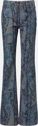 Etro Printed flared jeans