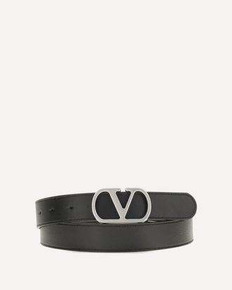 Valentino Garavani VLogo Signature leather Belt Male 100