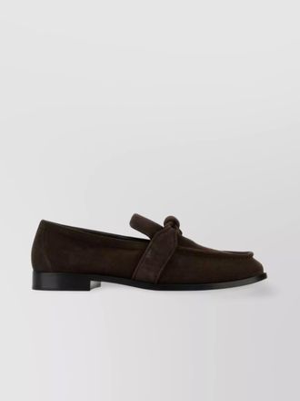 Bottega Veneta astaire loafers with knot detail and suede finish