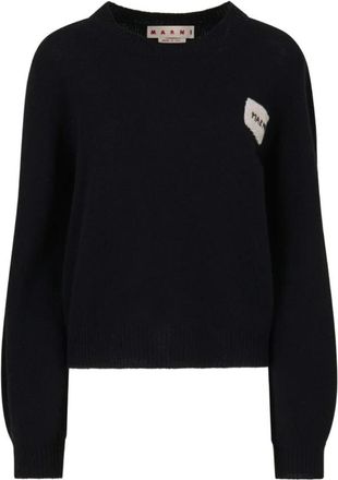 Marni Luxe Cashmere Sweater Aw 25 - Dames - Cashmere truien - Zwart - 2XS - Kasjmier - Truien & Vesten