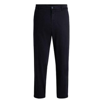 HUGO BOSS Rechte herenchinos (Donkerblauw)
