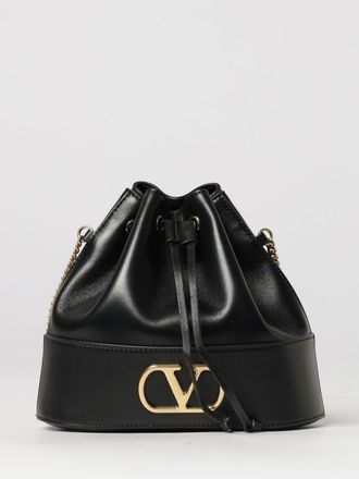 Valentino Garavani Mini borsa a secchiello VLogo Signature in pelle con tracolla a catena