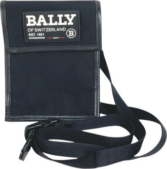 Bally Nylon Canvas Shoulder Bag (Pre-Owned)