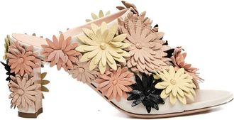 AGL Floral Sandal With 80Mm Heel