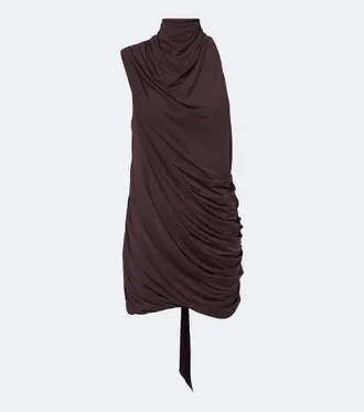 De La Vali Bashana draped scarf-detail mini dress