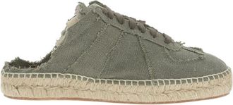 Maison Margiela Green Solid Espadrille Sneakers