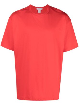 Comme Des Gar&ccedil;ons logo-print cotton T-shirt - Red