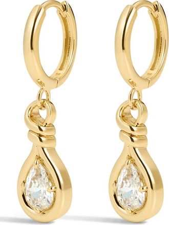 Luv AJ The Georgia Stone Knot Drop Earrings in Gold at Nordstrom