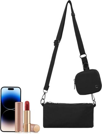 Generic Pouch Satchel - Double Cloth Handbag Work Tote, Stylish Shoulder Carry Bag, Adjustable Strap Organizer, Storage for Documents Journals, Practical Dail