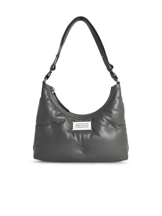Maison Margiela Hobo Glam Slam kleiner Tasche in Kieselgrau Lear