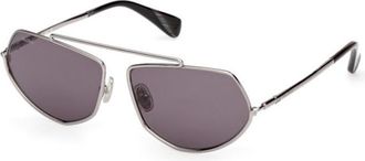 Max Mara MM0165 14A Shiny Light Ruthenium/Smoke