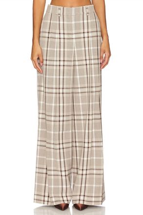 Jonathan Simkhai Leroy Pleated Wide Leg Pants In Cream