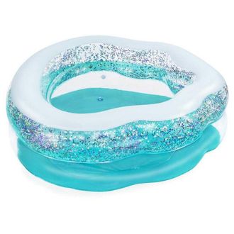 Trade Shop Trade Shop - Piscina Gonfiabile Tonda Conchiglia Scintillante 150x127x43cm Per Bambini 52489