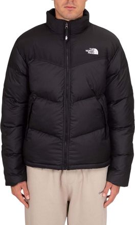 The North Face Black Quilted Mock Collar Jacket