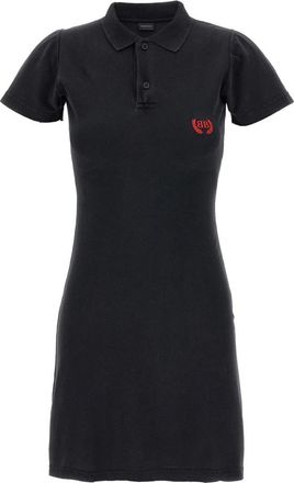 Balenciaga Kleedjes, Dames, Zwart, M, Katoen, Laurel Classic Polo Dress